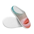 thumbnail image 3 of Easygdp Pink Float Ring On Beach Slippers for Women Mens Winter Warm Home Slippers Plush Slip on House Slippers for Indoor Outdoor Shoes-11, 3 of 7