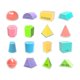 thumbnail image 4 of Solidos geométricos de forma 3D de 16x bloques de patrones de juguetes educativos Manipulaciones de juguetes de aprendizaje de juguetes para el jardín, 4 of 10