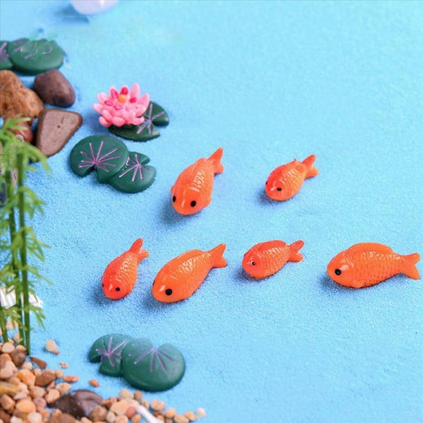 40Pzs / Lote Figuras Miniatura de Rojo Mini Hada Decorativa Animales de Jardin Ornamentos de Micro-Paisaje de Juguete de Resina para