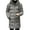 Grey, variant on Men Winter Parka Down Coat Hooded Ultimate Warmth Wind High Collar Mid length Outdoor Snow Jacket