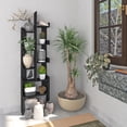 thumbnail image 1 of Librero Playcon Palermo Exhibidor Decorativo Estante de exhibición 9 Espacios Organizadores Mueble Multiusos Negro Liso, 1 of 7