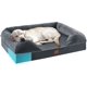 thumbnail image 1 of Cama para perros URPET Orthopedic XL, espuma viscoelástica impermeable, gris, 1 of 7