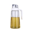 thumbnail image 1 of Yhmxh Utensilios de cocina Botella dispensadora de aceite de oliva, de vidrio a prueba de fugas, con asa antideslizante, automática, con tapón, para cocina, 630 ml Muebles para cocina, 1 of 6