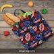 thumbnail image 5 of Balery American With Lips Bolsa de Mano para Mujeres con Cremallera, Bolsa de Gimnasio con Compartimentos, Bolsa para Laptop, Bolsa para Trabajo, 5 of 7