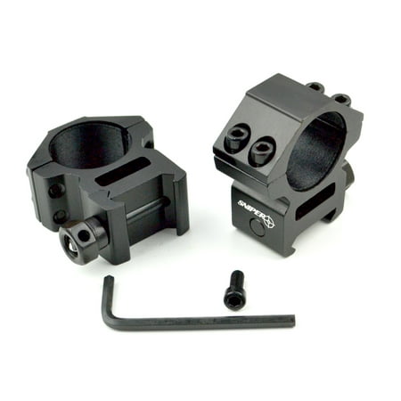 Sniper® PT-25M4 1” Dia. Medium Profile Scope Rings For Picatinny/Weaver Rail (Best Spotting Scope For The Price)