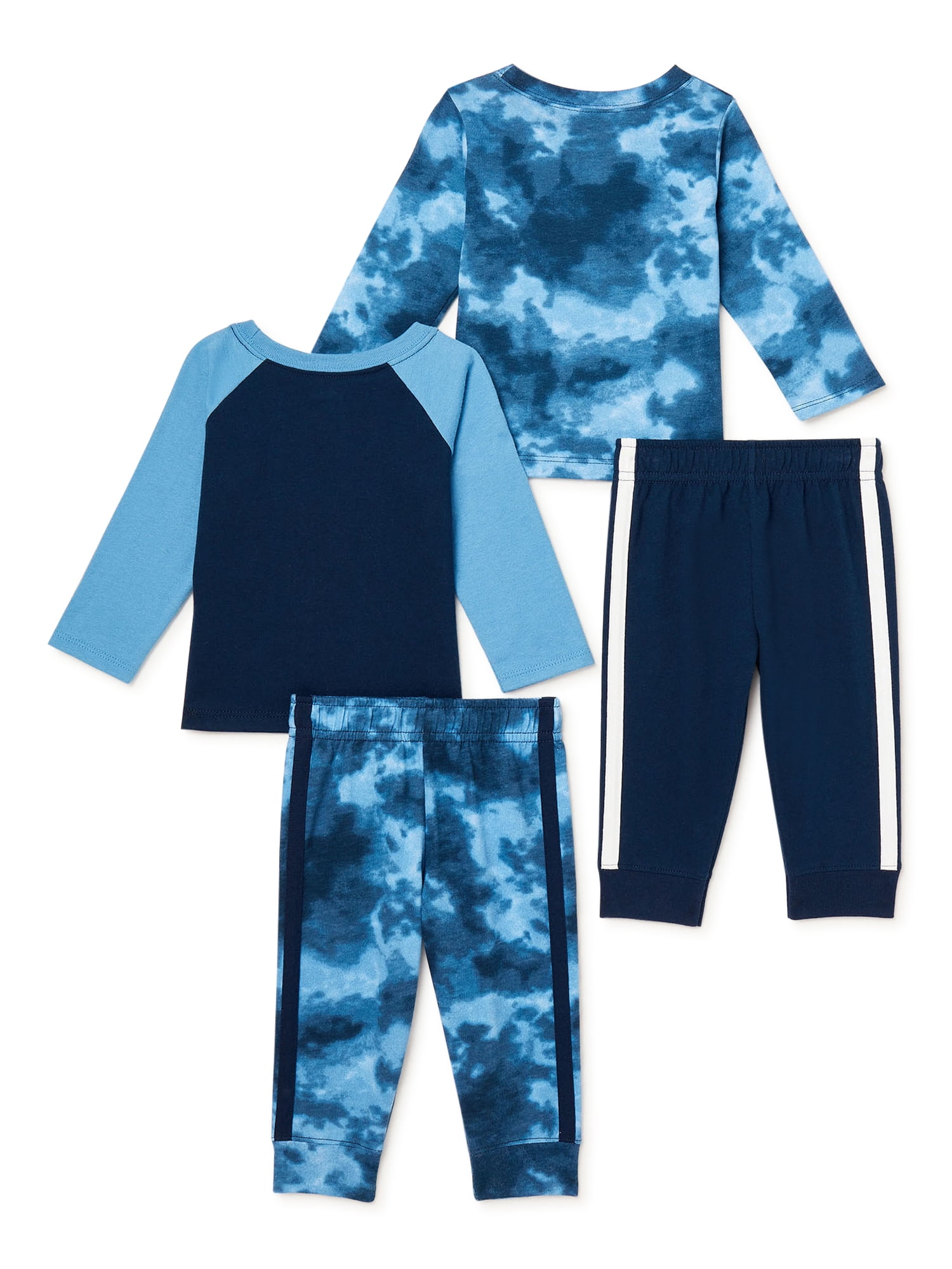 Garanimals Baby Boy T-Shirt and Taped Joggers Outfit Set, 4-Piece ...