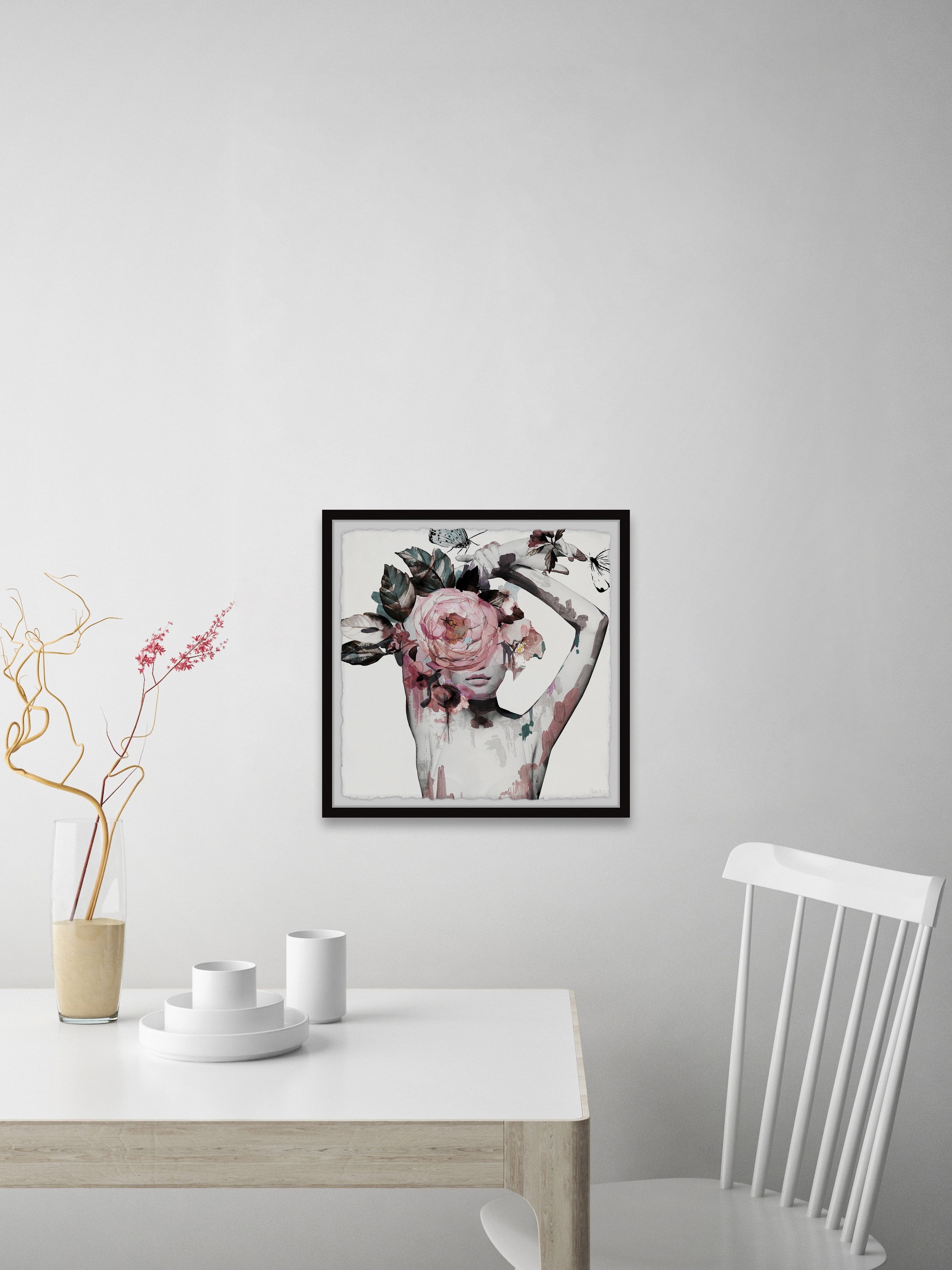 Parvez Taj Tainted Crown Framed Wall Art, 12" x 12"