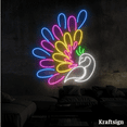 thumbnail image 2 of Craftnamesign Peacock Neon LED Sign, Bedroom Decor, Aesthetic Wall Art, 2 of 4