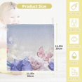 thumbnail image 2 of Pastel Pink Purple Flowers Baby Muslin Washcloths Soft Absorbent Face Towel, Spring Floral Butterflies Burp Cloths Cotton Bath Wipes 5 PCS Infant Wash Cloth for Newborn Boys Girls 12"x12", 2 of 7