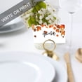 thumbnail image 2 of Koyal Wholesale Autumn Fall Maple Leaves Place Cards for Wedding Party Tables, Seating Place Cards for Holders, 60 Pack, 2 of 5