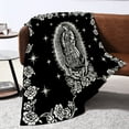 thumbnail image 3 of 1 Piece Faith Prayer Blanket 1 piece Virgin Mary Prayer Printed Flannel Blanket Faith Blanket Super Soft Warm Micro Fleece Bed Sofa Living Room Blanket Lightweight Plush, 3 of 7