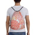 thumbnail image 2 of Kdxio Corals Print Drawstring Backpack Bag,Waterproof Draw String Back Sack, Gym Drawstring Bags Swim Bag For Unisex, 2 of 9