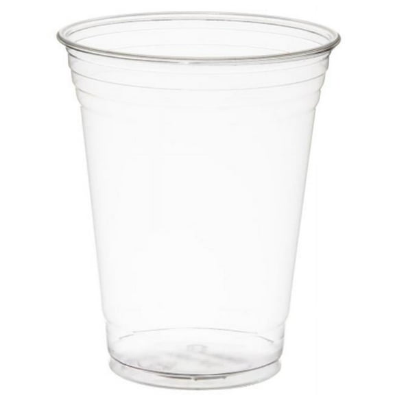 20 oz Disposable Clear Heavy Duty Plastic Cup, Case of 600 - 12 Case of 50