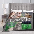 thumbnail image 6 of Gifts for Cat Lovers, Custom Cat Themed Blanket Personalised Photo Blanket for Pets, Cat Lovers Gift Ideas Soft Throw Blankets for Women Girls Christmas Birthday Gifts with Cute Cats, 6 of 6