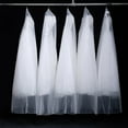 thumbnail image 5 of 1.8M Bags See Through Wedding Gown Garment Bag Gusset,Rip and Water Resistant Material Large Size Clear Vinyl Pouch for Labeling Wedding Dress Gown Garment Cover Dustproof Storage Bag, 5 of 7