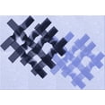thumbnail image 1 of Ahgly Company Machine Washable Indoor Rectangle Transitional Heavenly Blue Area Rugs, 6' x 9', 1 of 7