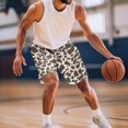 thumbnail image 5 of Yuyamidu Mens Bathing Suit Cow Print Swim Trunks Summer Beach Vacation Tropical Shorts Quick Dry Board Shorts Bathing Suits with Pockets for Beach Surfing Swimming Man M, 5 of 8