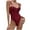 Claret, variant on Women Cute Sleepwear Bodysuit Mesh Teddy Sheer Lace Bustier Corset Waist Cincher Overbust One Piece Babydoll White