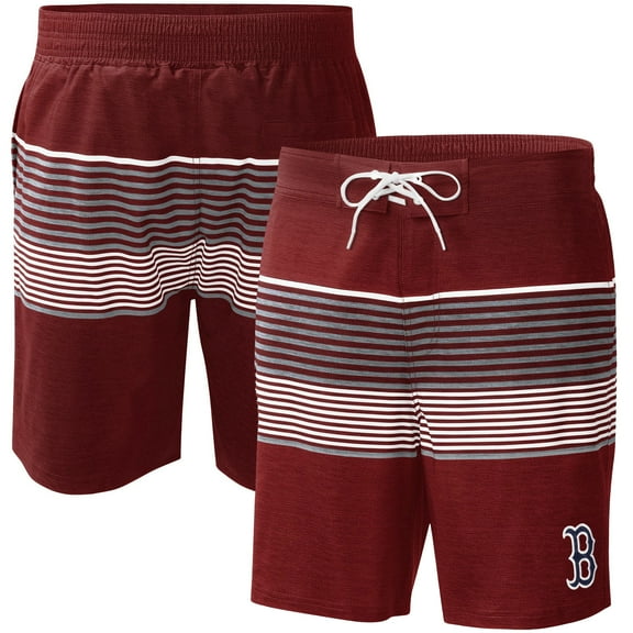 Men's G-III Sports by Carl Banks Red Boston Red Sox Coastline Volley Swim Shorts