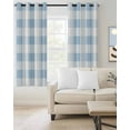 thumbnail image 2 of Blue Checkered Blackout Curtains 84 Inches Long, Blue White Buffalo Plaid Thermal Insulated Black Out Curtains, Darkening Window Curtain Drapes for Bedroom Living Room 42"x84" 2 Panels, 2 of 8