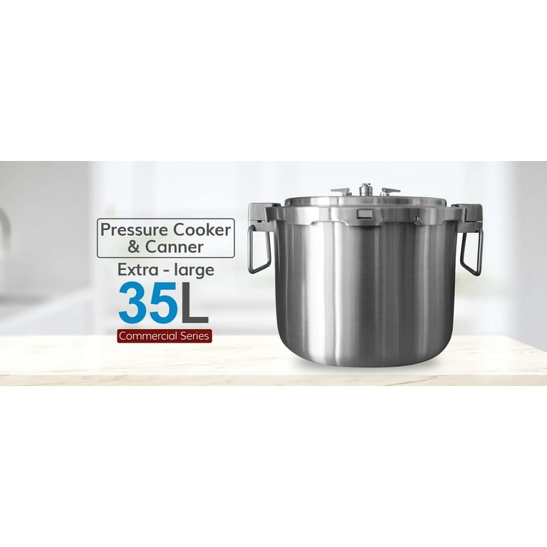 Buffalo 32 Quart Stainless Steel Pressure Cooker Extra Large