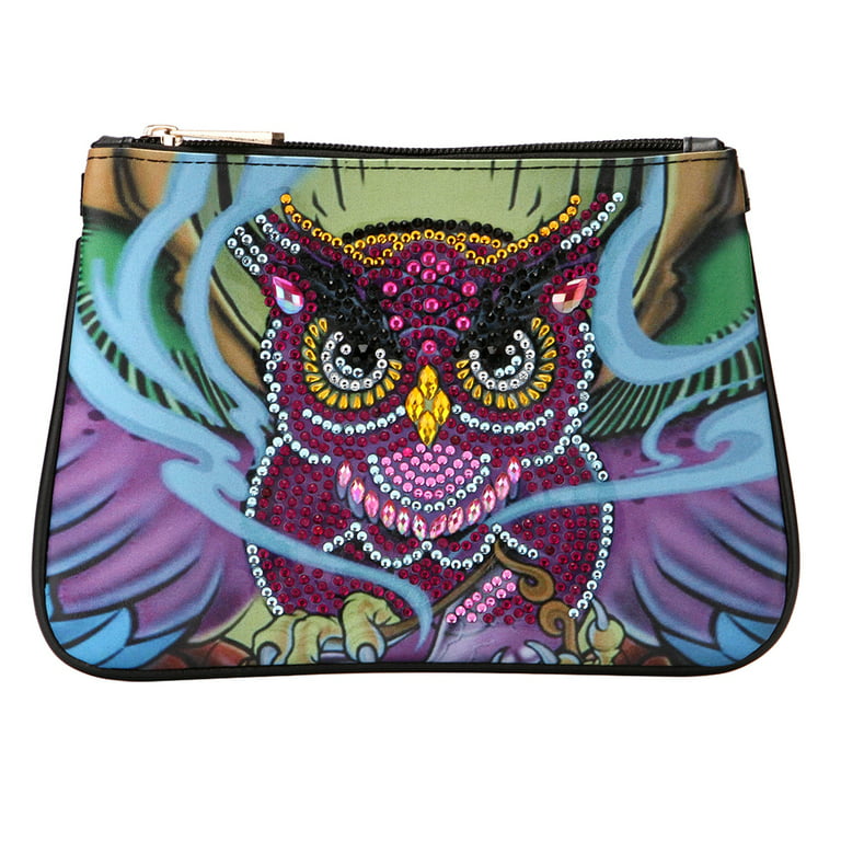 Partial Multi-Shaped Diamond Painting DIY Butterfly Owl Parrot Bag Coin  Purse 