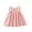 Pink, variant on LEKWK Girls Cute Bow Cami Dress Sleeveless Elastic Waist Pleated Sundress Spaghetti Strap Summer Swing A Line Dress for Daily Vacation Beach Birthday Party