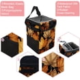 thumbnail image 2 of Thanksgiving Leaves Foldable Car Trash Can with Lid - Leak-proof Hanging Storage Bag for Car Trash Bin, Car Garbage Can, 2 of 6