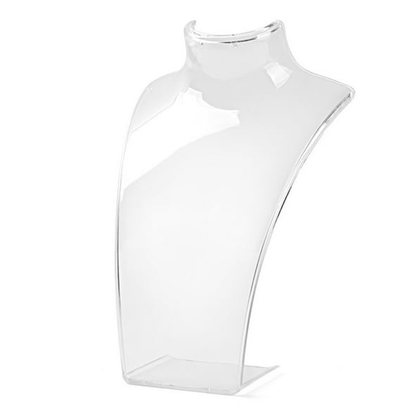 Jewelry Necklace Earrings Plastic Mannequin Bust Display Stand Organizer Holder