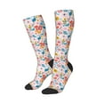 thumbnail image 2 of Balery Floral Ditsy Fun Novelty Socks Men'S Women'S Crew Socks Funny Crazy Novelty Socks Quirky And Cool Socks, 2 of 9