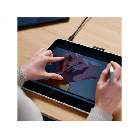Wacom - One 13 Touch (2023 version) - 13.3" Pen & Touch Display Drawing Tablet - White