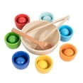 thumbnail image 3 of Pelotas en vasos Juguetes Montessori Aprendizaje de habilidades motoras finas educativas tempranas para 1 7 colores, 3 of 8
