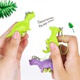 thumbnail image 2 of Juguete de extrusión de oruga de dinosaurio, juguetes de ventilación de dinosaurio antiestrés, dispositivos colgantes de dinosaurio de extrusión, juguetes de descompresión para niños y adultos, 2 of 8