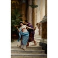 thumbnail image 2 of Edwin Howland Blashfield 11x14 Gold Ornate Wood Frame and Double Matted Museum Art Print Titled - The Lover's Advance, 2 of 4