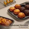 thumbnail image 6 of Carote 32-Piece Nonstick Pots and Pans, Granite Cookware Set with Bakeware & Knives, Black, 6 of 11