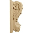 thumbnail image 3 of Ekena Millwork 3 1/2"W x 2"D x 4 1/2"H Small Acanthus Block w/ Backplate Wood Corbel, Cherry, 3 of 4
