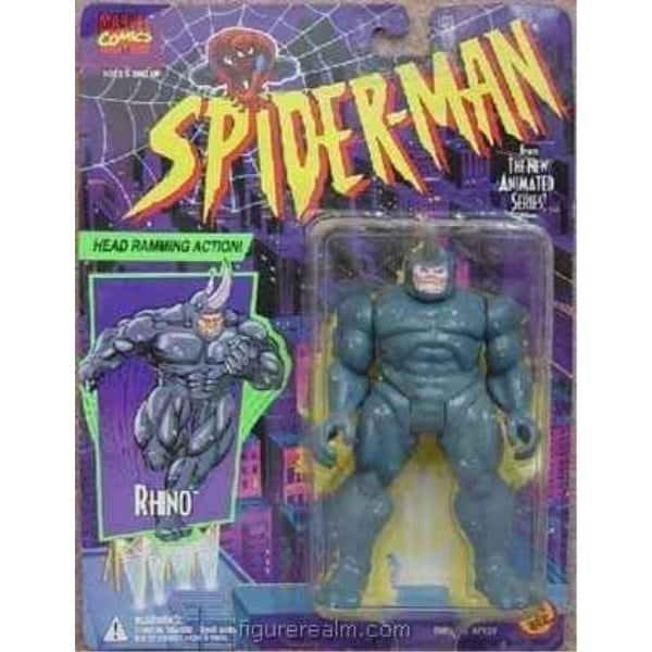 Marvel Comics Spider-Man Animated Series Rhino Toy Biz Figure - Walmart ...