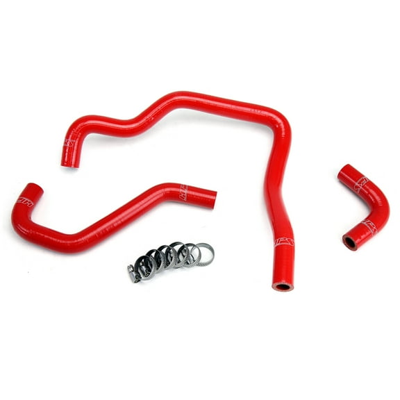 HPS Red Reinforced Silicone Heater Hose Kit for Toyota 89-95 4Runner Pickup 22RE Non Turbo EFI LHD