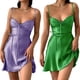 thumbnail image 4 of Sunloudy Vestido de tirantes para mujer, color sólido, cuello en V, sin mangas, sin espalda, vendaje, correa de espagueti, vestido femenino Sunloudy  moda, 4 of 4