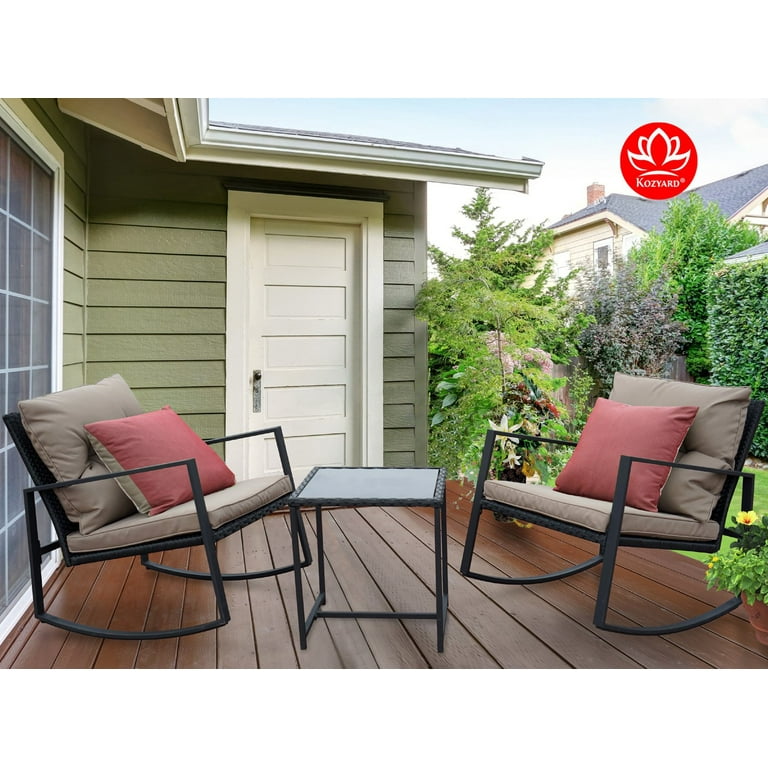 Moana 3 piece bistro set with cushions hotsell