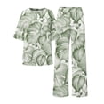 thumbnail image 4 of Summer Outfits For Women 2 Cotton Linen Set Oversized T Shirts Straight Leg Pant Plus Size Tracksuit, 4 of 5