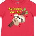 thumbnail image 4 of Inktastic My Grandma Loves Me Sloth Boys or Girls Toddler T-Shirt, 4 of 5