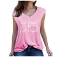 thumbnail image 2 of Bixock Womens Tank Tops Sleeveless Blouse Solid Color V Neck Inner Outer Wear Casual Shirt Daily Layering Top Beach Vacation Summer Clothes, 2 of 3