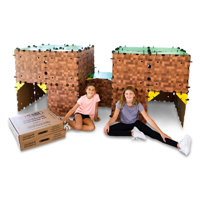 Minecraft Kit Explorateur - Construire Minecraft dans le Monde Réel - Jeu Sans Fin pour 8 Ans et Plus - Construire des Forts, Labyrinthes, Tunnels, et Plus - Durable, Réutilisable, et Fabriqué aux États-Unis (2 Pack) 2 Pack