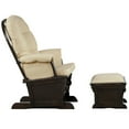 thumbnail image 2 of Topbuy Ergonomic Rocking Chair Baby Nursery Chair Glider with Ottoman Light Beige, 2 of 10