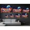 thumbnail image 5 of Astronauts Having a Picnic on Mars Canvas Wall Art - High-Quality Futuristic Print - Handcrafted Sci-Fi Decor - Stylish Wall Art - Gift for Space Enthusiasts, 5 of 7