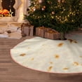 thumbnail image 5 of Daiia Pita Tortilla Drawing Merry Christmas Tree Skirt , Xmas Large Lace-up Tree Skirt, Santa Snowflakes Rustic Home Decorations New Year Party Farmhouse Decor-48", 5 of 6