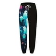 thumbnail image 5 of LUOGENLI Pantalon Décontracté pour Femme Nouveau Pantalon Décontracté Imprimé pour Femmes Pantalon Décontracté pour Femmes Extensible Pantalon Décontracté pour Femme Grande Taille Noir TG, 5 of 5