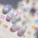 thumbnail image 1 of 3pc Jelly Ghost Nail Charm Pegatinas DIY Arte Estilo lindo 5D Otoño Nail Art Decoración Calcomanía, 1 of 5
