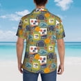 thumbnail image 3 of Lsque Hawaiian Style pattern Hawaiian Shirt for Men, Unisex Summer Beach Casual Short Sleeve Button Down Shirts-Small, 3 of 9
